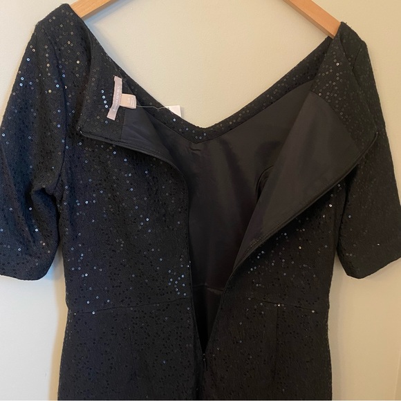 Banana Republic Wool Dress With All Over Sequins Size 10 - Picture 6 of 10